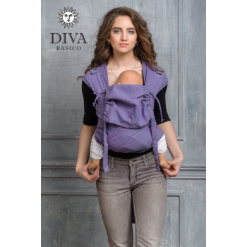 Май-слинг Diva Basico, Lilla с капюшоном