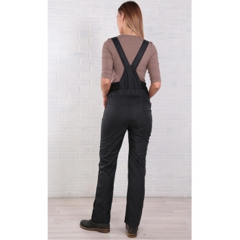 Комбинезон для беременных болонь (на флисе), черный