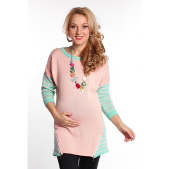 Джемпер для беременных Амели, пудровый