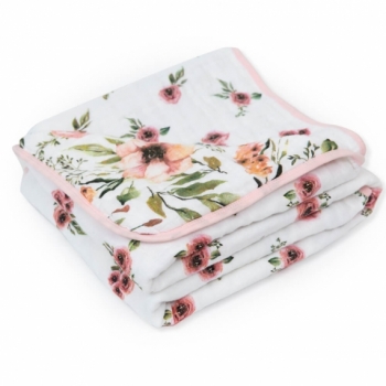 Муслиновое одеяло Adam Stork, Watercolor Flowers