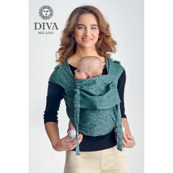 Май-слинг с рождения Diva Basico, Atlantico с капюшоном