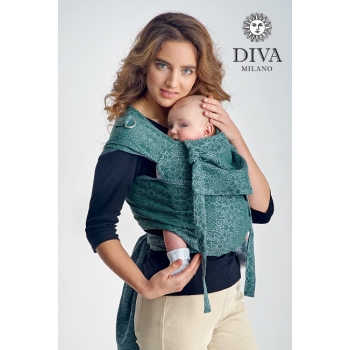 Май-слинг с рождения Diva Basico, Atlantico с капюшоном