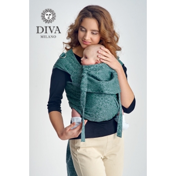Май-слинг с рождения Diva Basico, Atlantico с капюшоном