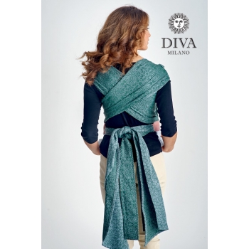 Май-слинг с рождения Diva Basico, Atlantico с капюшоном