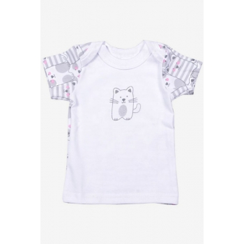 Футболка для новорожденных с коротким рукавом, кошки