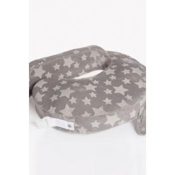 Подушка для кормления Loona эргономичная, Stars 3D серый
