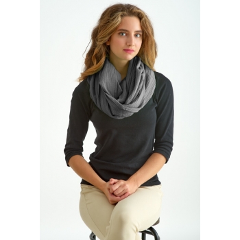 Накидка для кормления (милк снуд) муслиновая, Dark Grey