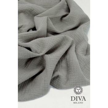 Накидка для кормления (милк-снуд) муслиновая, Grey