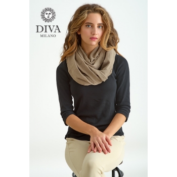 Накидка для кормления (милк-снуд) муслиновая, Powder