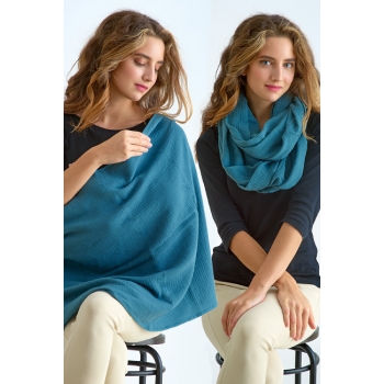 Накидка для кормления (милк снуд) муслиновая, Murena