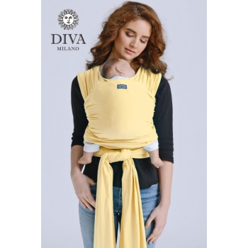 Трикотажный слинг-шарф с рождения Diva Stretchy, Banana