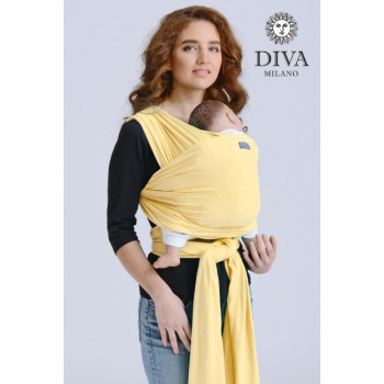 Трикотажный слинг-шарф с рождения Diva Stretchy, Banana