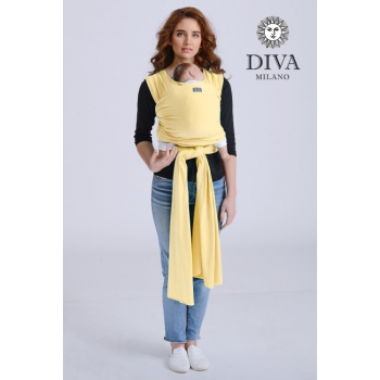 Трикотажный слинг-шарф с рождения Diva Stretchy, Banana