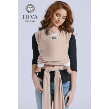 Трикотажный слинг-шарф для новорожденного Diva Stretchy, Beige