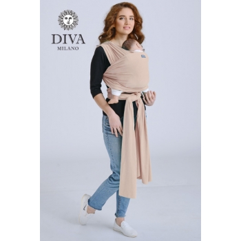 Трикотажный слинг-шарф для новорожденного Diva Stretchy, Beige