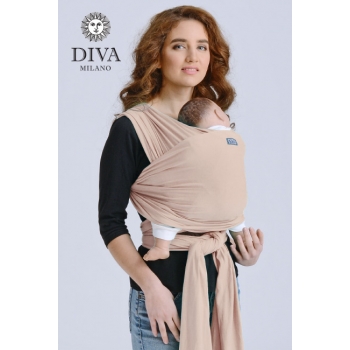 Трикотажный слинг-шарф для новорожденного Diva Stretchy, Beige
