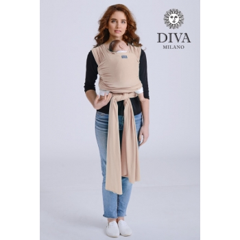Трикотажный слинг-шарф для новорожденного Diva Stretchy, Beige