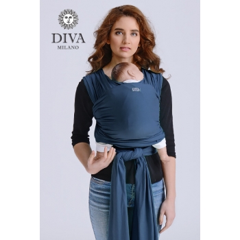 Трикотажный слинг для новорожденных Diva Stretchy, Indigo