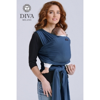 Трикотажный слинг для новорожденных Diva Stretchy, Indigo
