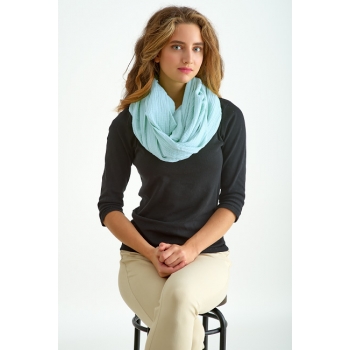 Накидка для кормления (милк снуд) муслиновая, Green Mint