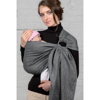 Слинг с кольцами для новорожденных Diva Basico, Charcoal