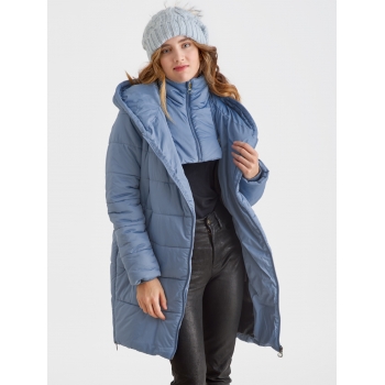 Слингокуртка зимняя (трансформер) 3в1, цвет серо-голубой