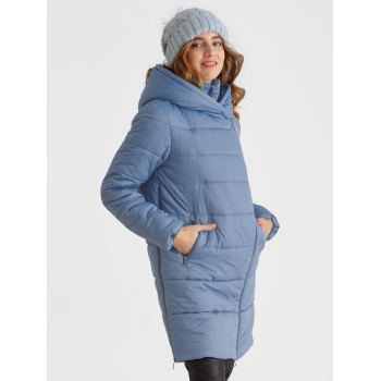 Слингокуртка зимняя (трансформер) 3в1, цвет серо-голубой