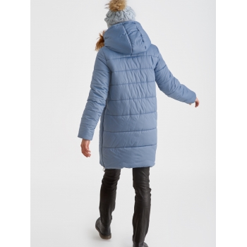 Слингокуртка зимняя (трансформер) 3в1, цвет серо-голубой