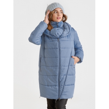 Слингокуртка зимняя (трансформер) 3в1, цвет серо-голубой