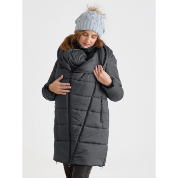 Слингокуртка зимняя (трансформер) 3в1, цвет графит