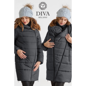 Слингокуртка зимняя (трансформер) 3в1, цвет графит