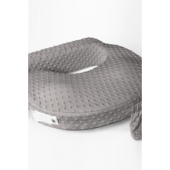 Подушка для кормления грудью Loona эргономичная, Bubbles серый