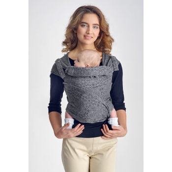 Май-слинг Diva Basico, Charcoal с капюшоном