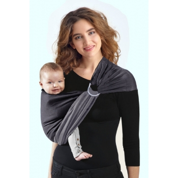 Слинг с кольцами трикотажный Diva Stretchy Grafite/Mist