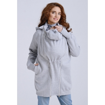 Слинготолстовка (слингокофта) для беременных Diva Outerwear 3в1, Nebbia