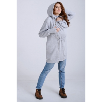 Слинготолстовка (слингокофта) для беременных Diva Outerwear 3в1, Nebbia