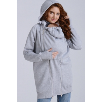 Слинготолстовка (слингокофта) для беременных Diva Outerwear 3в1, Nebbia