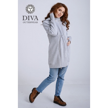 Слинготолстовка (слингокофта) для беременных Diva Outerwear 3в1, Nebbia
