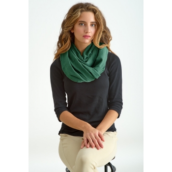 Милк-снуд (Накидка для кормления) муслиновый, Изумруд