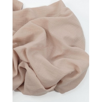 Накидка для кормления (милк-снуд) муслиновая, телесный