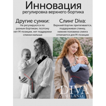 Слинг сумка на бедро с рождения Diva Milano, Luna