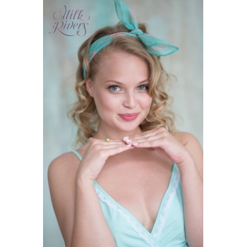 Ночная сорочка для беременных и кормящих "Селена" Milk Rivers,ментол