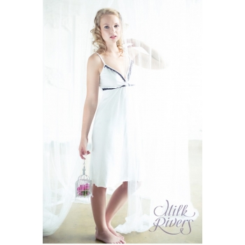 Ночная сорочка для беременных и кормящих "Селена" Milk Rivers, экрю