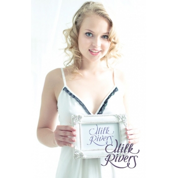 Ночная сорочка для беременных и кормящих "Селена" Milk Rivers, экрю