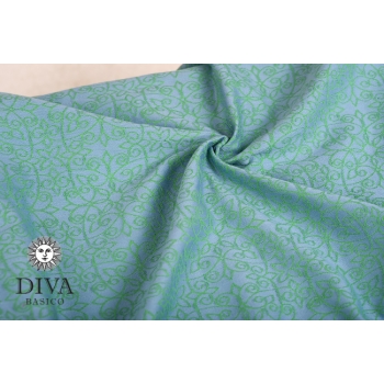 Май-слинг Diva Basico, Lime с капюшоном