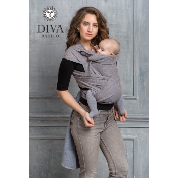 Май-слинг Diva Basico, Cacao с капюшоном