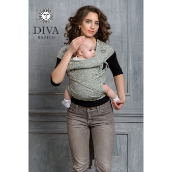 Май-слинг Diva Basico, Damasco с капюшоном