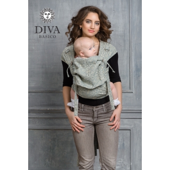 Май-слинг Diva Basico, Damasco с капюшоном