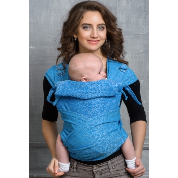 Май-слинг Diva Basico, Oltremare с капюшоном