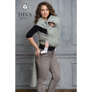 Май-слинг Diva Basico, Damasco с капюшоном